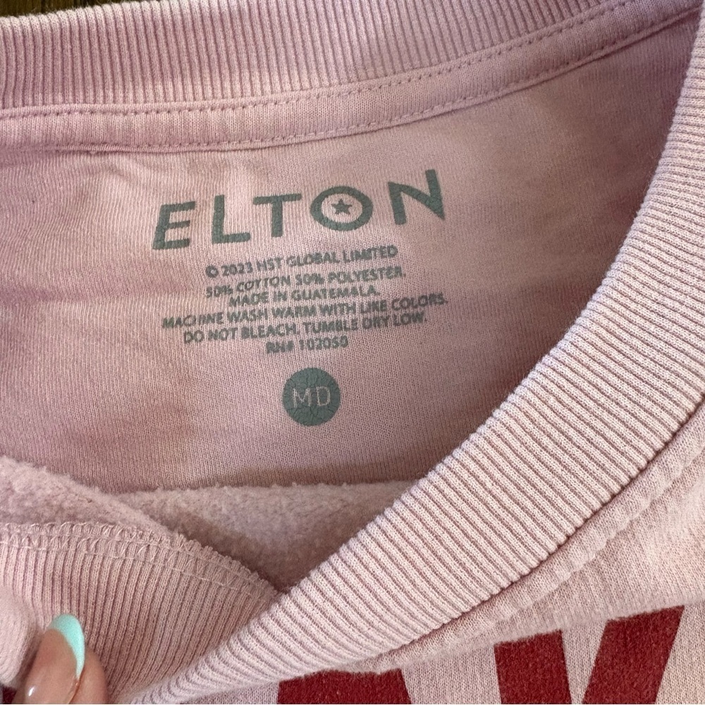 Elton John Don’t Go Breaking My Heart Pink Sweatshirt - Picture 3 of 4